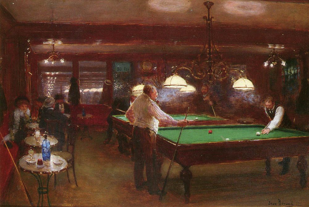 Jean Beraud A Game of Billiards